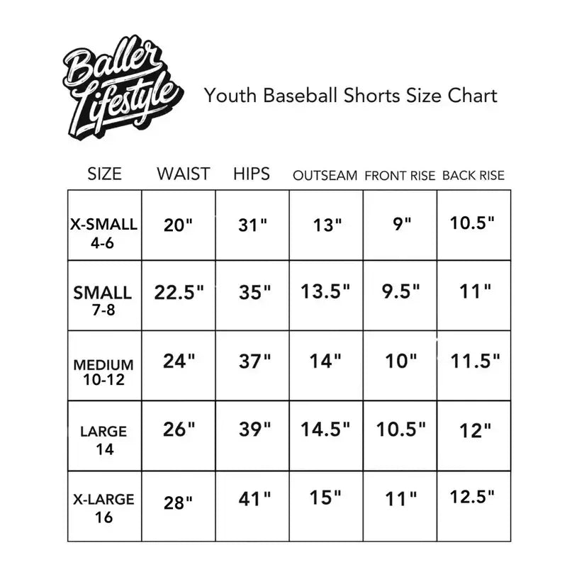 Baseball Ice Cream Drip Shorts-Blue