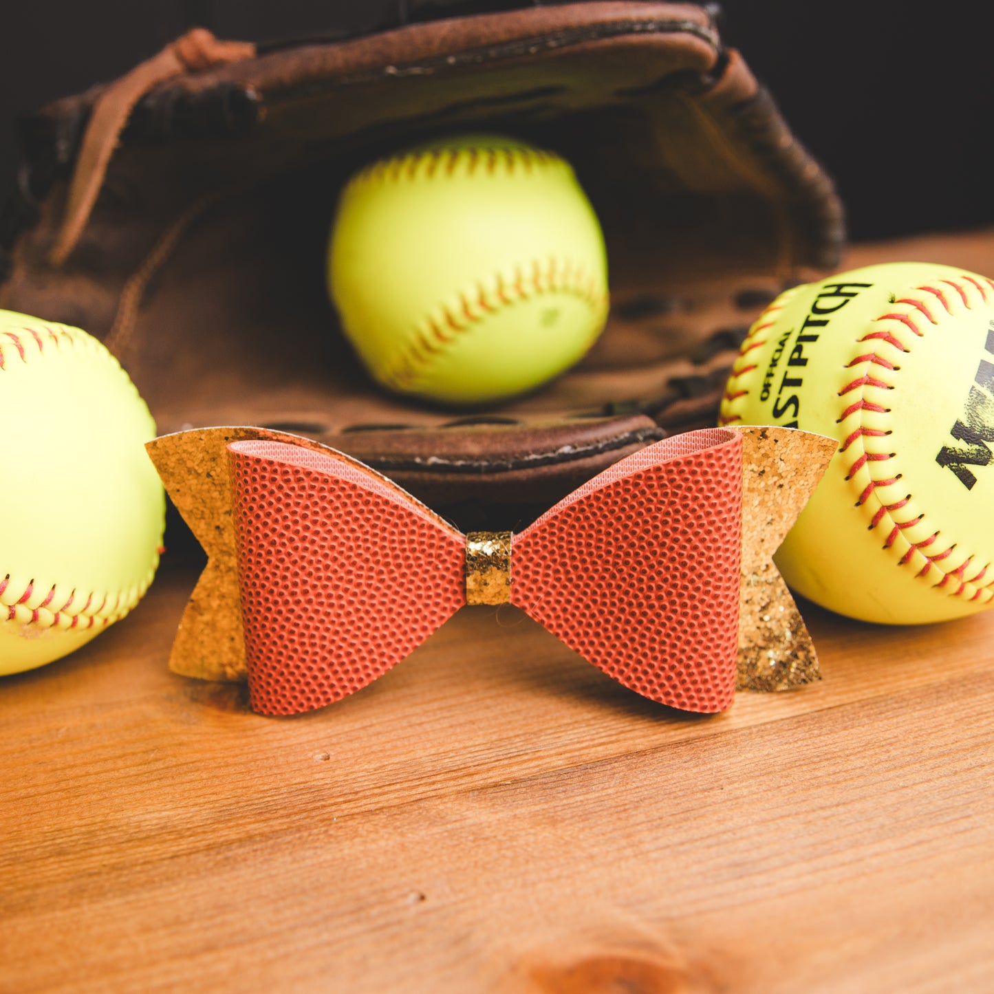 Real Basketball Leather -Gold