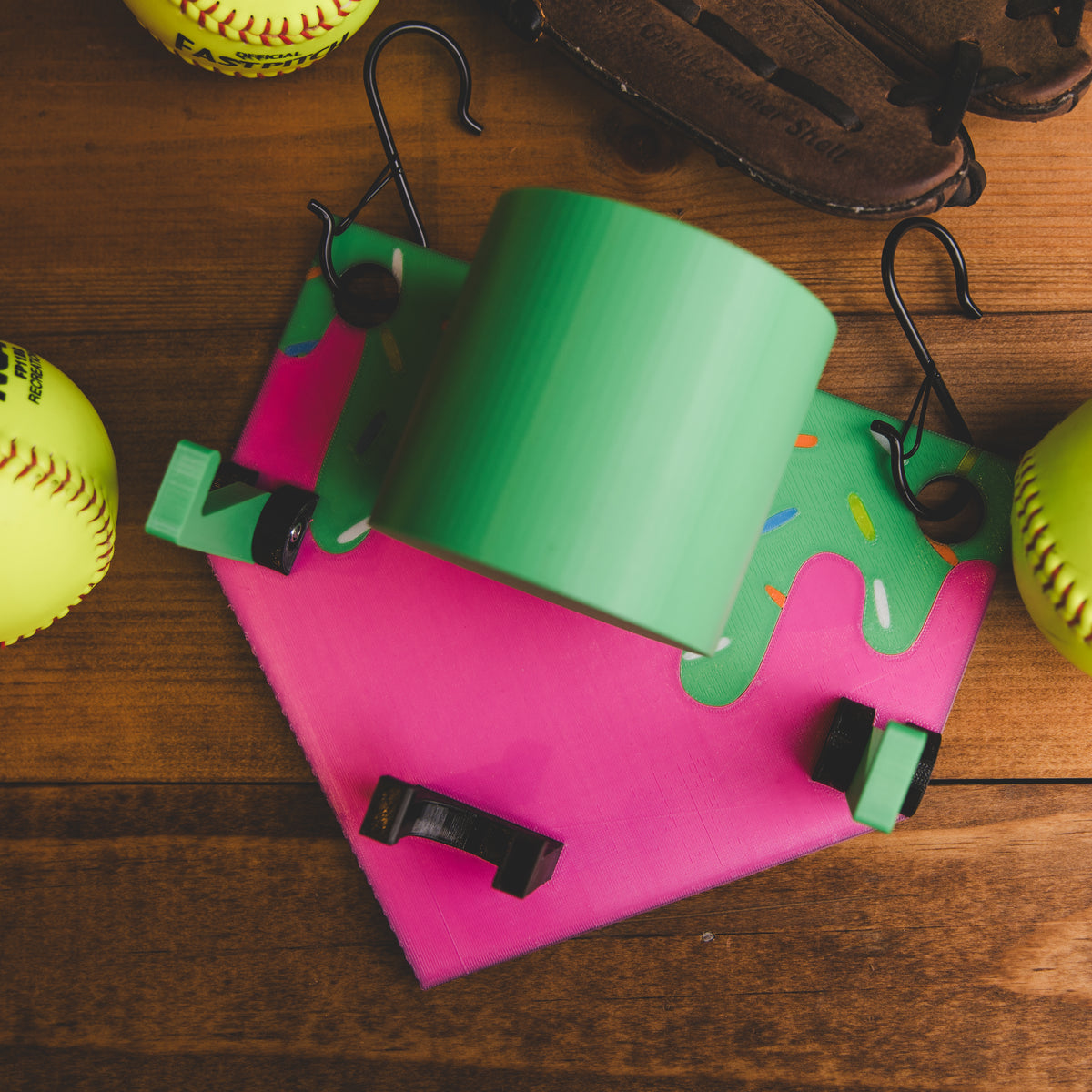Dugout Buddy- Magenta / Green