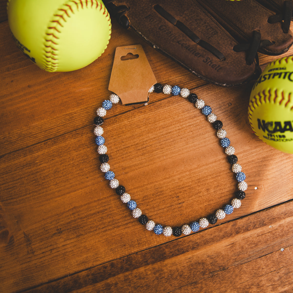 Baseball Bling Necklace - LBBkW