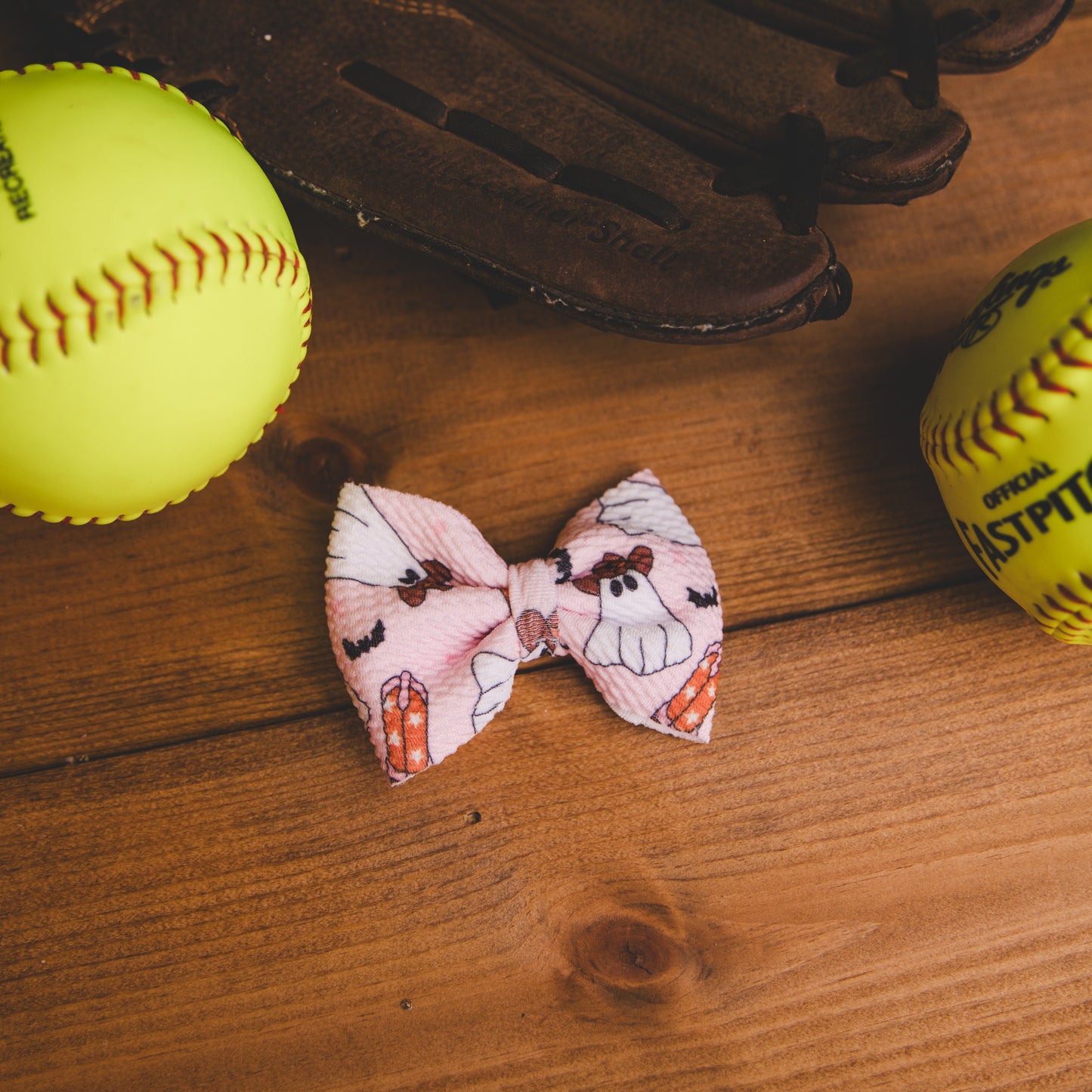 Fabric Bow - Ghostie Cowboy - Small