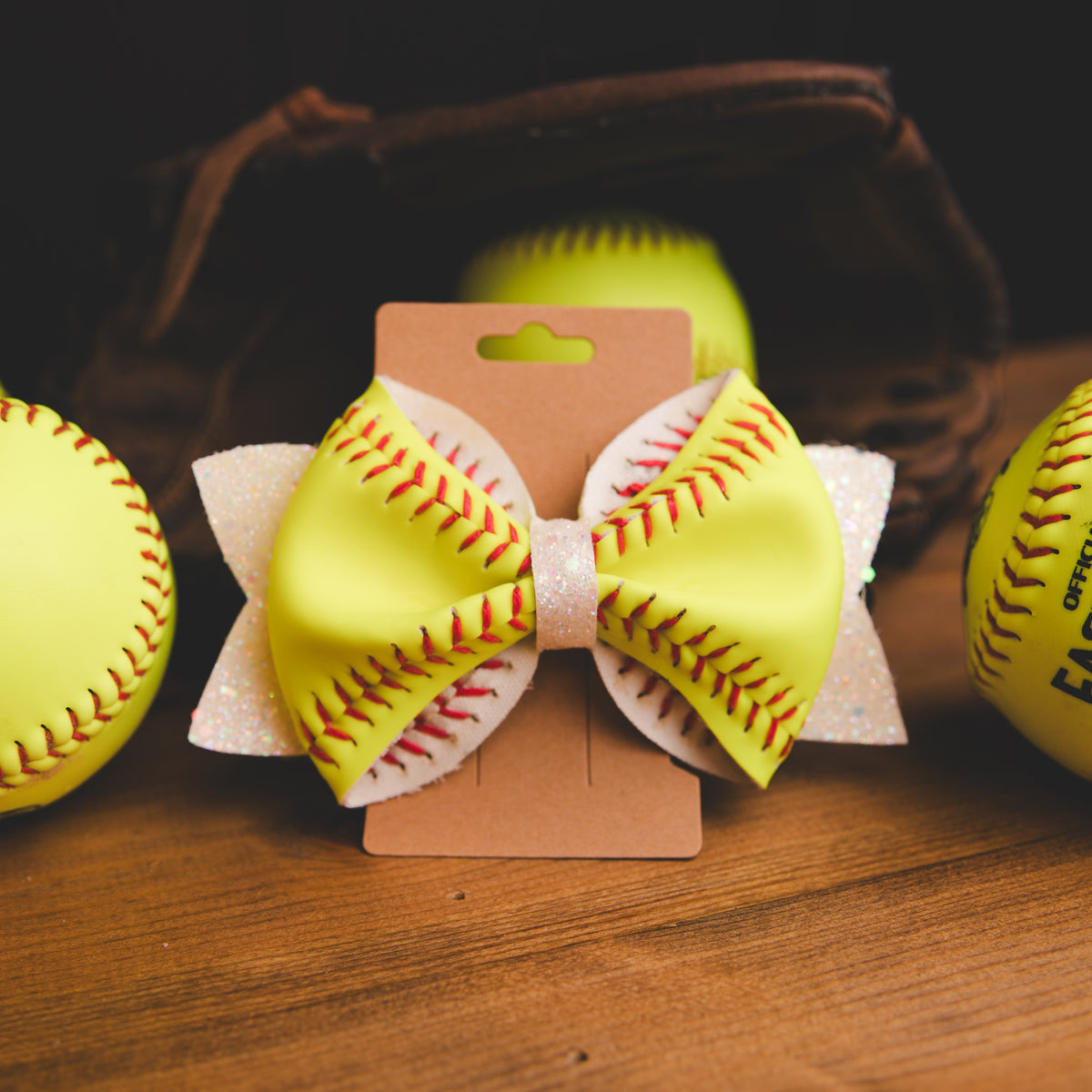 Real Softball - Dugout Diva - Multi White- Hair Tie
