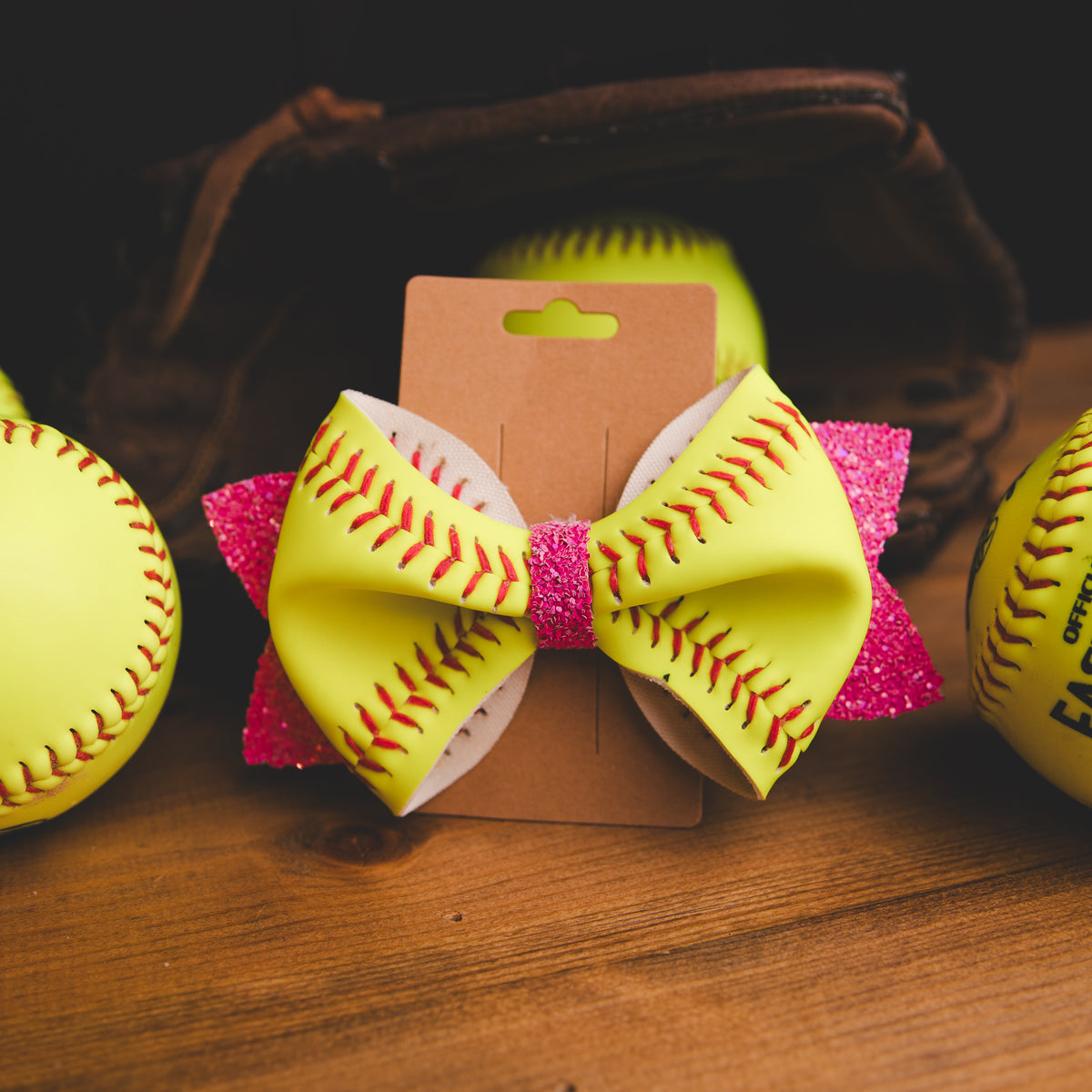 Real Softball - Dugout Diva - Pink - Hair Tie