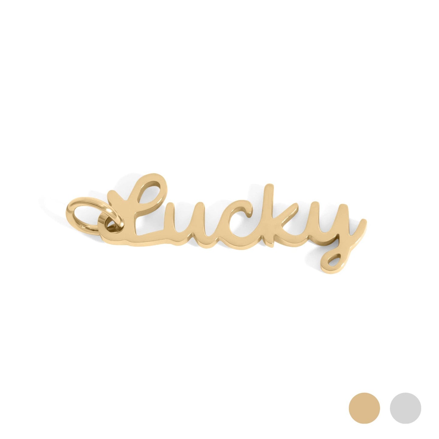 18K Gold PVD Stainless Steel Lucky Charm: Gold