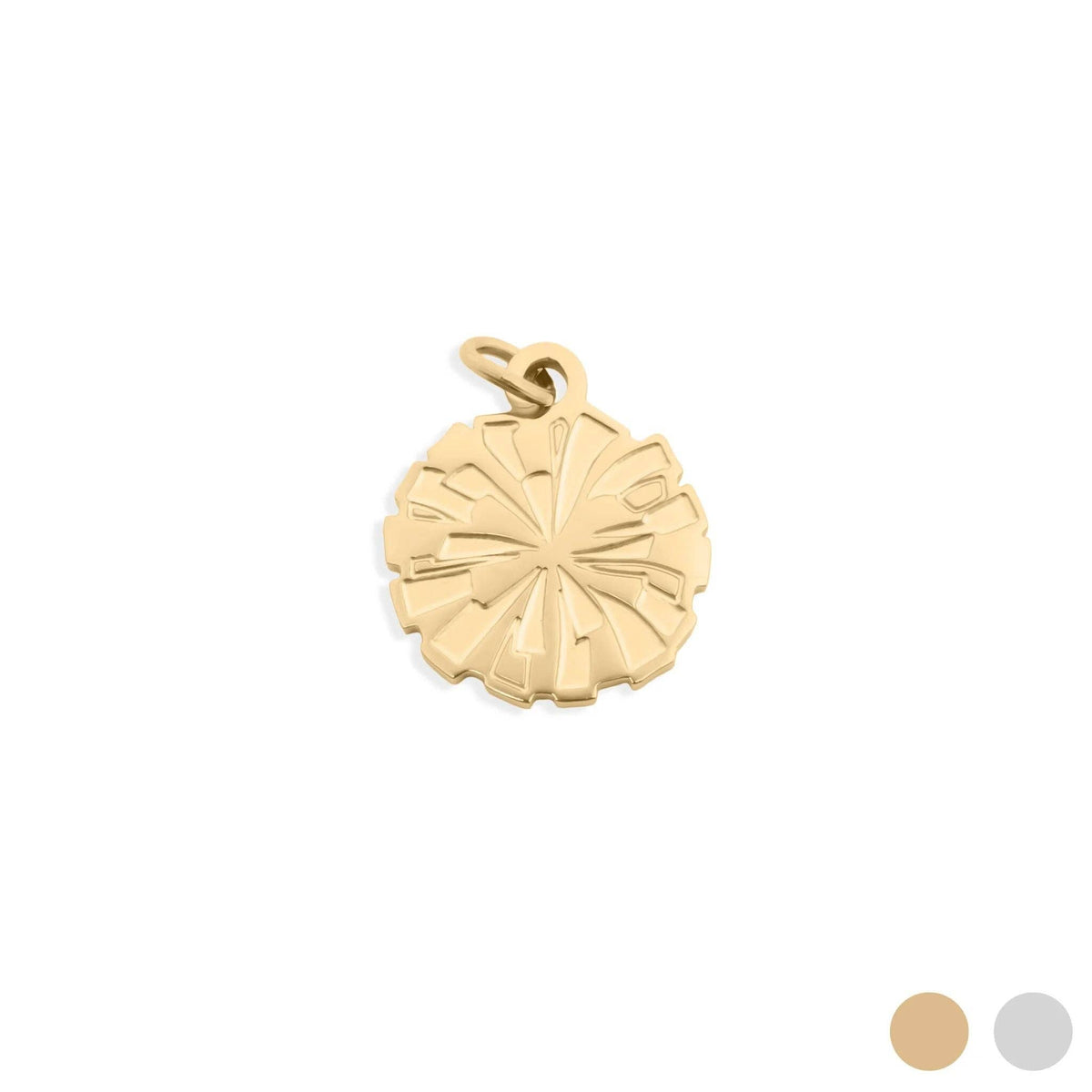 18K Gold PVD Stainless Steel Pom Pom Charm: Gold