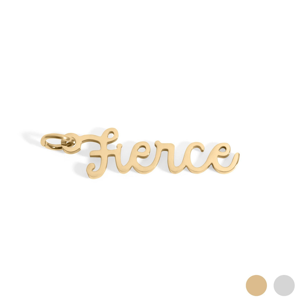18K Gold Stainless Steel Fierce Charm: Gold