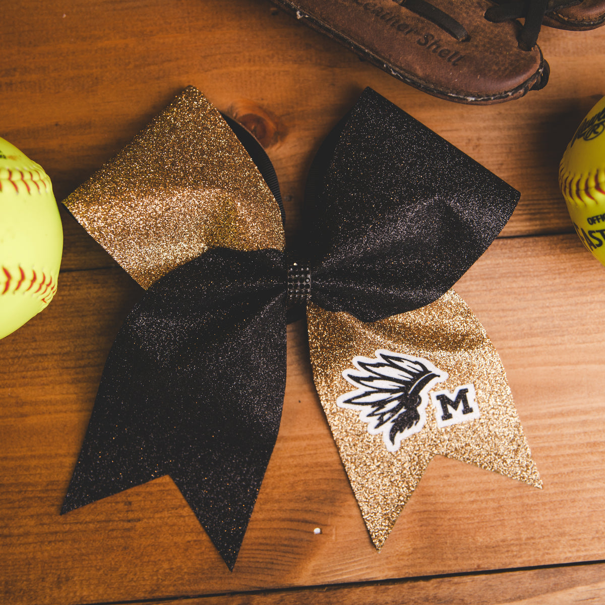 Cheer Bow - Marietta Indians - Large