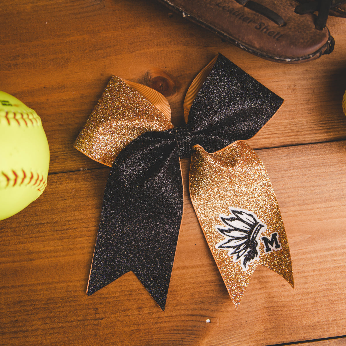 Cheer Bow - Marietta Indians - Small B+G