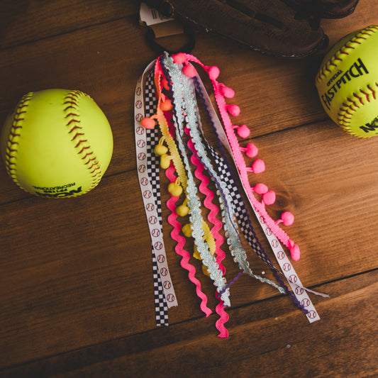 Ponytail Streamer- Baseball