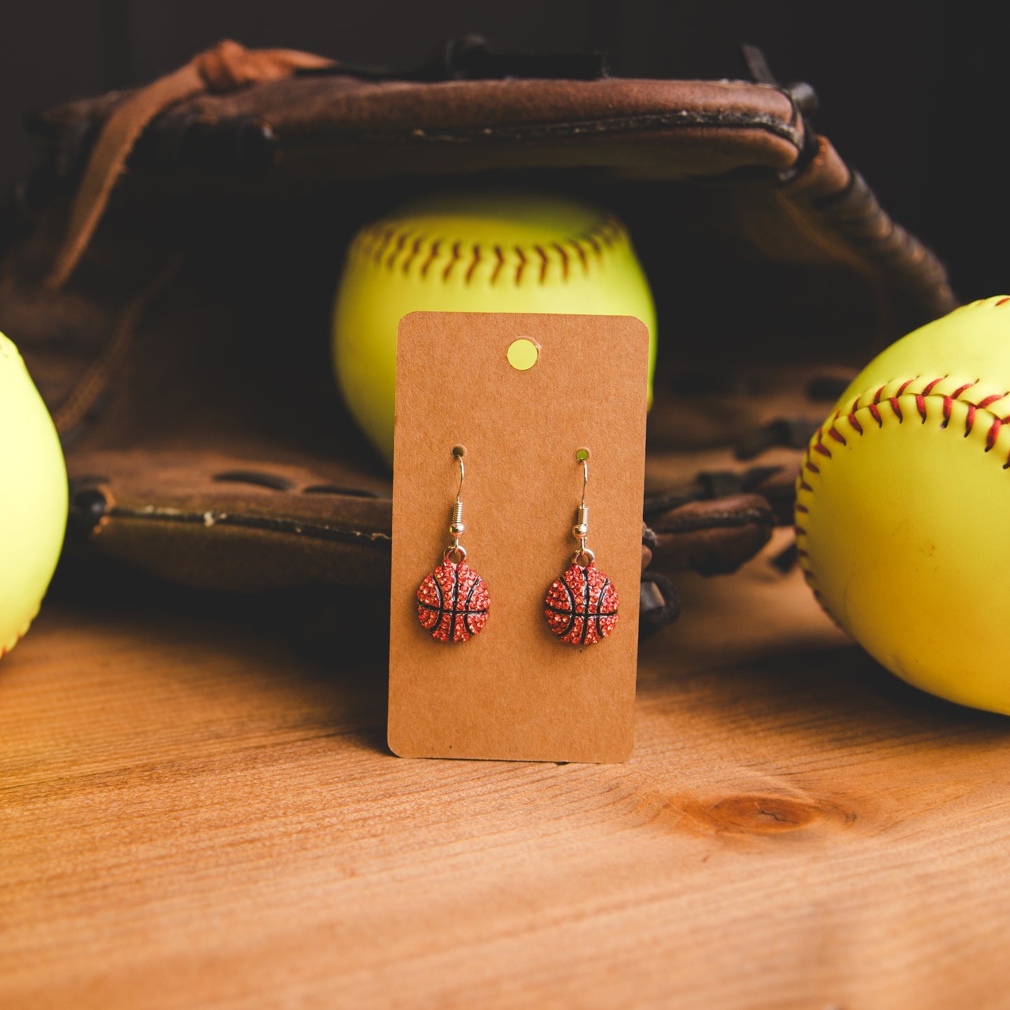 Earring - Basketball Bling Dangle