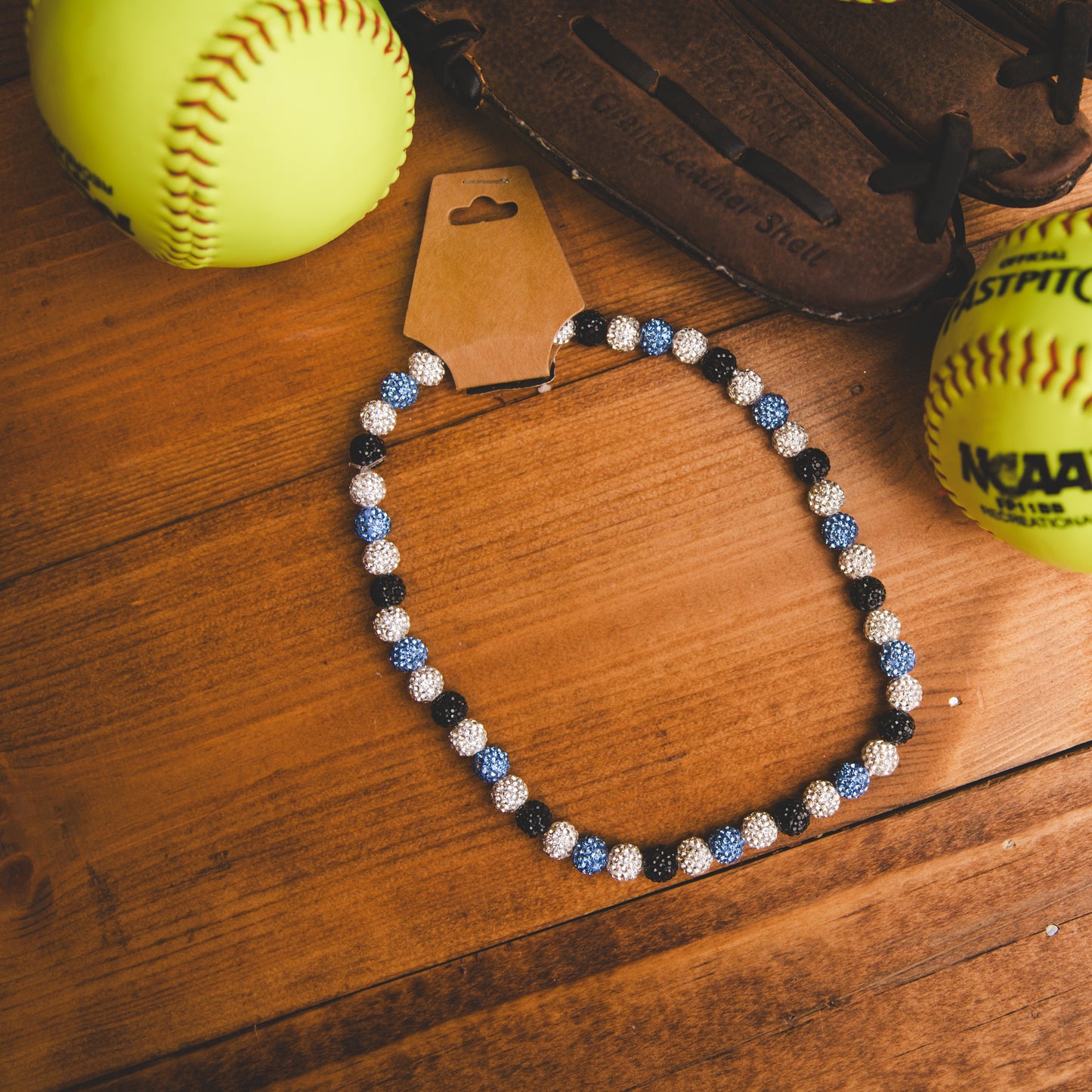 Baseball Bling Necklace - LBBkW