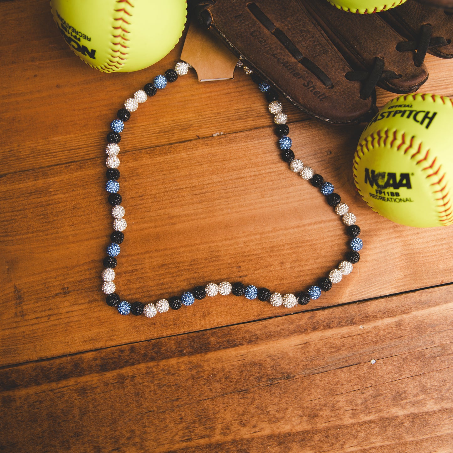 Baseball Bling Necklace - LBWB (large)