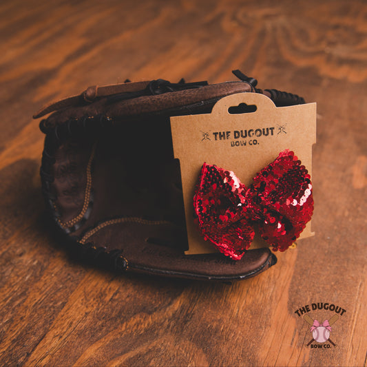 Red Sequin Bow