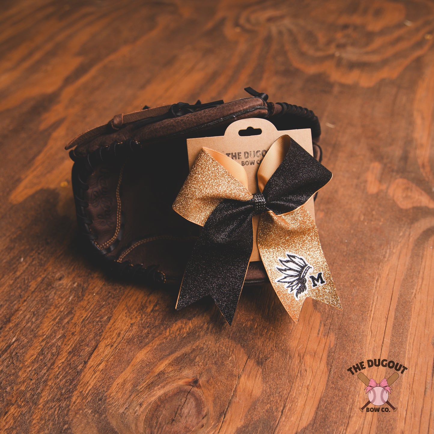 Marietta Cheer Bow- Ready to Ship