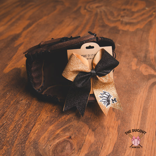 Marietta Cheer Bow- Ready to Ship