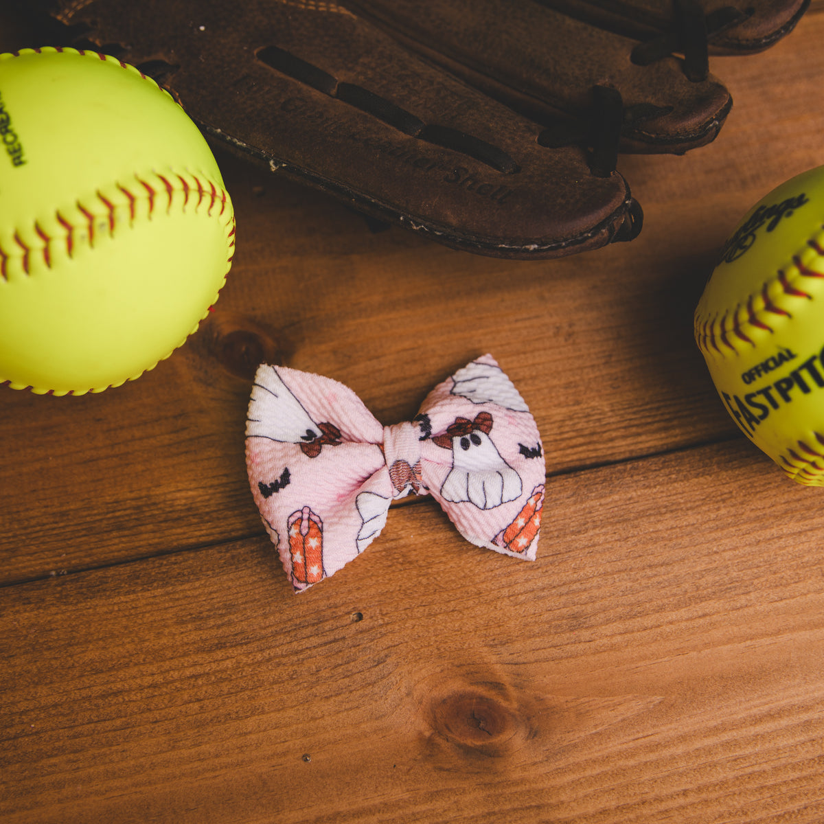 Fabric Bow - Ghostie Cowboy - Small