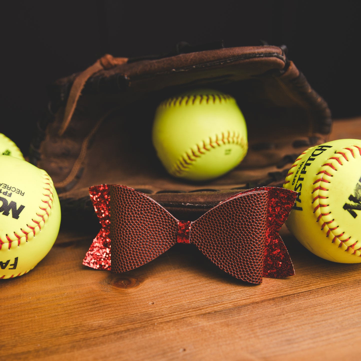 Real Football Leather - Red