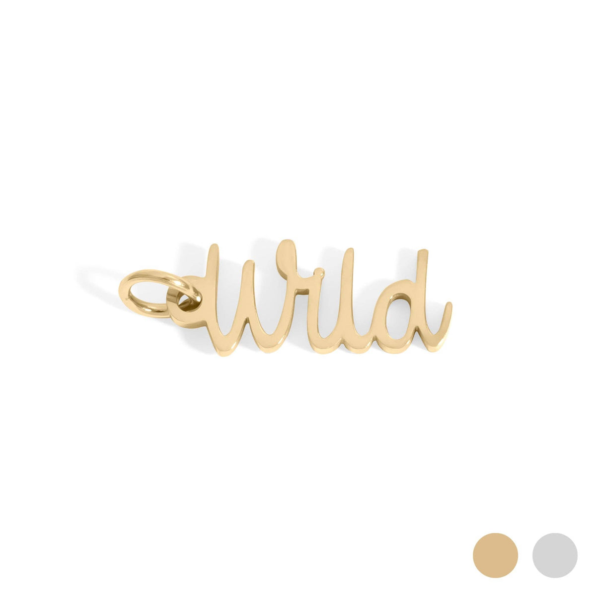 18K Gold PVD Stainless Steel Wild Charm: Gold